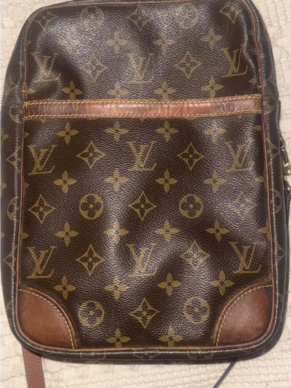 Vintage Louis Vuitton Monogram Canvas Bag in Brown and Tan